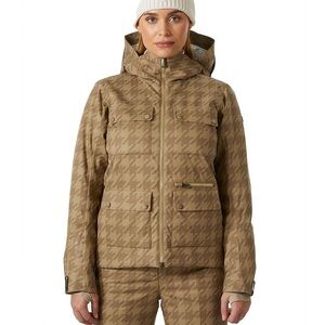 **ISO** Helly Hansen At, Moritz Tan Houndstooth Ski Jacket